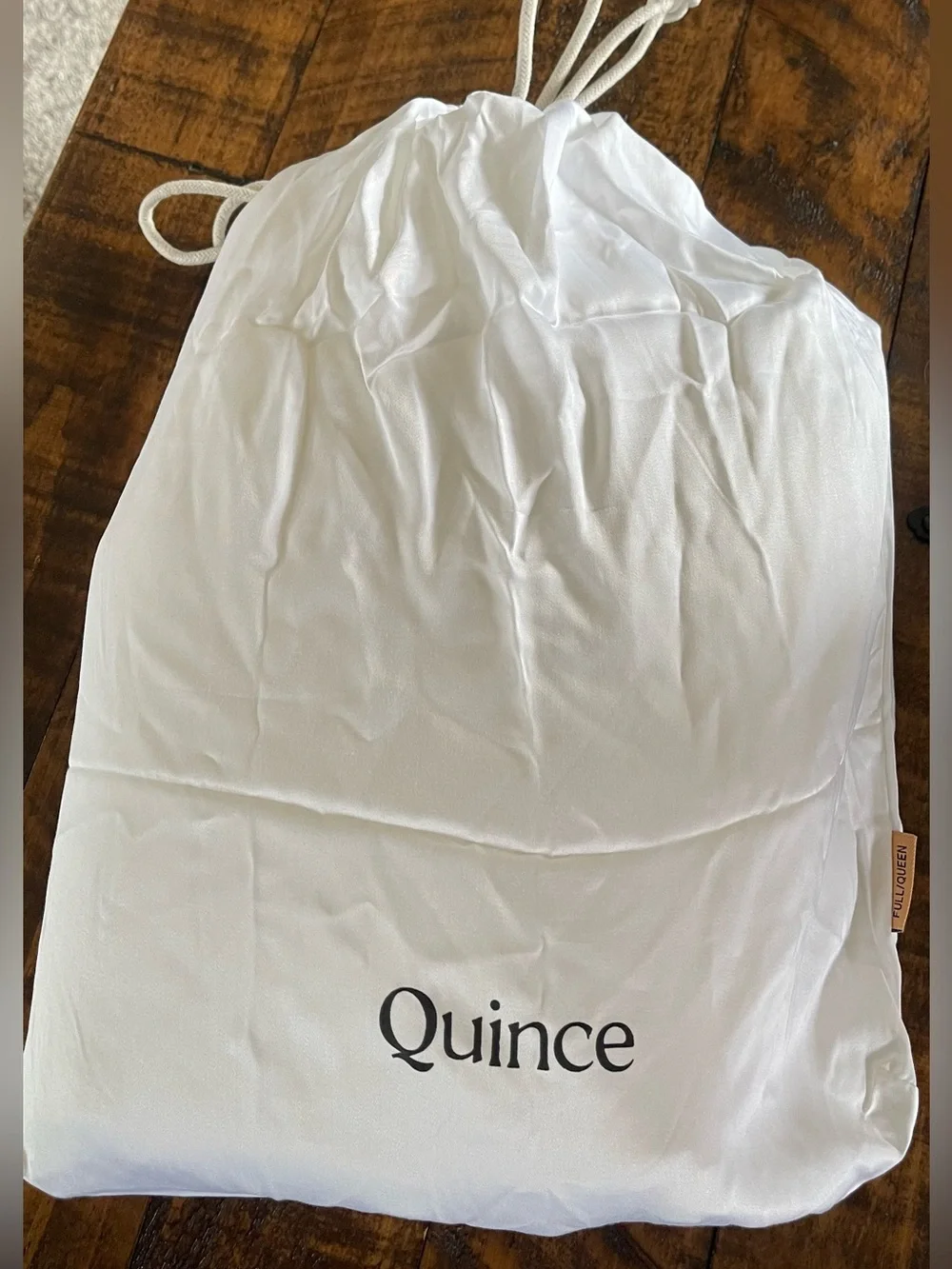 NWOT Quince Bamboo 1 Piece Duvet Cover, Full/Queen (White)